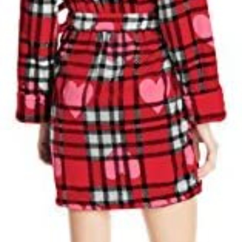 1 Betsey Johnson Women's Pop Art Plush Robe NEW - Picture 3 of 5